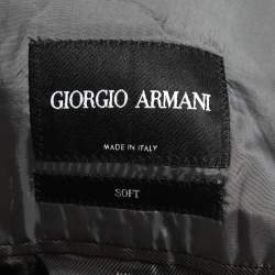 Giorgio Armani Grey Wool Regular Fit Single Breasted Suit XXL