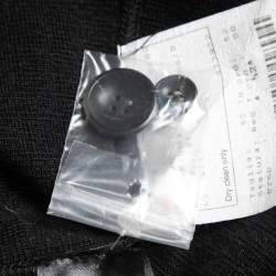 Giorgio Armani Vintage Black Textured Wool Button Front  Jacket XL