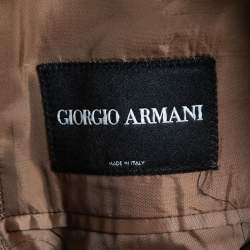 Giorgio Armani Vintage Brown Wool Single Breasted Blazer XL