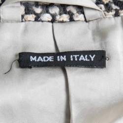 Giorgio Armani Vintage Beige Tweed Single Breasted Blazer XL