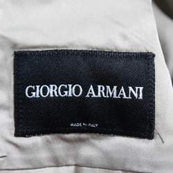 Giorgio Armani Vintage Beige Tweed Single Breasted Blazer XL