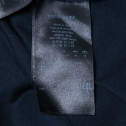Giorgio Armani Navy Blue Logo Print Cotton Crew Neck T-Shirt 3XL