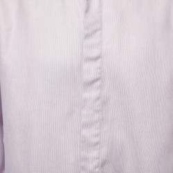 Giorgio Armani Purple Cotton Button Front Shirt M