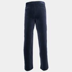 Giorgio Armani Dark Blue Corduroy Trousers L
