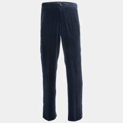 Giorgio Armani Dark Blue Corduroy Trousers L