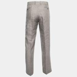 Giorgio Armani Grey Linen Trousers XXL