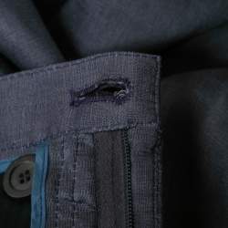 Giorgio Armani Purple Linen Blend Trousers XXL