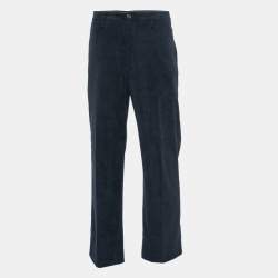 Giorgio Armani Navy Blue Corduroy Trousers XL