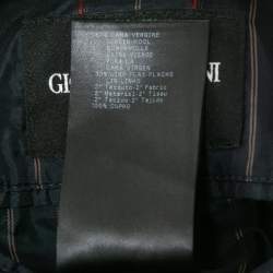 Giorgio Armani Navy Blue Wool Blend Single Breasted Blazer XXL