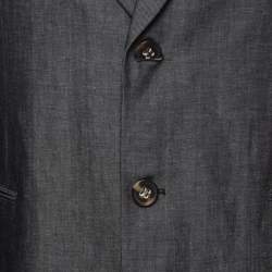 Giorgio Armani Navy Blue Wool Blend Single Breasted Blazer XXL