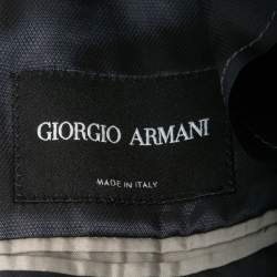 Giorgio Armani Grey Silk Blend Single Breasted Blazer XXL