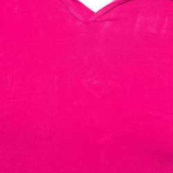 Giorgio Armani Dark Pink Jersey Half Sleeve Polo T-Shirt M