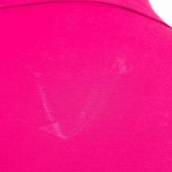 Giorgio Armani Dark Pink Jersey Half Sleeve Polo T-Shirt M