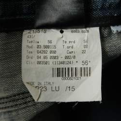 Giorgio Armani Blue Washed Denim Straight Fit Jeans 3XL Waist 38"