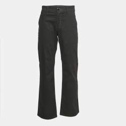 Giorgio Armani Black Denim Straight Fit Jeans 3XL Waist 38"