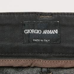 Giorgio Armani Black Denim Straight Fit Jeans 3XL Waist 38"