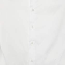 Giorgio Armani White Cotton Button Front Shirt M