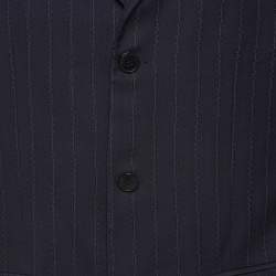 Giorgio Armani Navy Striped Wool Suit S