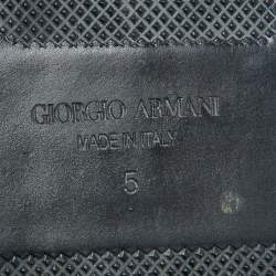 Giorgio Armani Blue/Grey Suede and LeatherSlip On Sneakers Size 39
