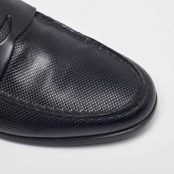 Giorgio Armani Blue Leather Loafers Size 39