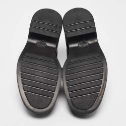 Giorgio Armani Brown Leather Lace Up Sneakers 44.5