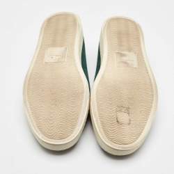 Giorgio Armani Green Suede Galleria Slip On Sneakers Size 42