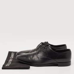 Giorgio Armani Black Leather Lace Up Oxfords Size 43