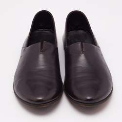 Giorgio Armani Brown Leather Smoking Slippers Size 43
