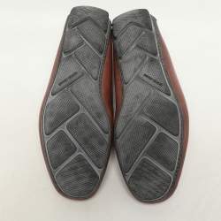 Giorgio Armani Brown Leather Loafers Size 40