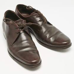 Giorgio Armani Brown Leather Classic Oxfords Size 41