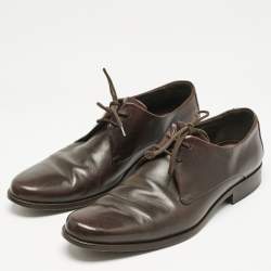 Giorgio Armani Brown Leather Classic Oxfords Size 41