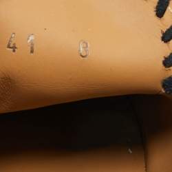 Pre Owned Giorgio Armani Navy Blue Suede Galleria Slip On Sneakers Size 42