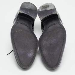 Pre Owned حذاء أوكسفورد جورجيو أرماني جلد برّاق أسود برباط مقاس 43