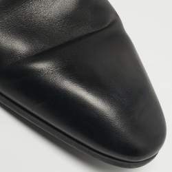 Pre Owned Giorgio Armani Size 44 Black Leather Derby