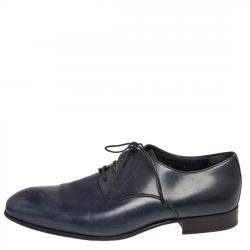 charme Uitstekend Marco Polo Giorgio Armani Blue Leather Oxford Shoes Size 40 Giorgio Armani | TLC