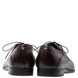Giorgio Armani Brown Leather Classic Oxfords Size 42