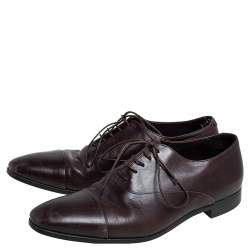 Giorgio Armani Brown Leather Oxfords Size 40.5
