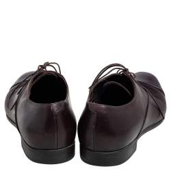 Giorgio Armani Brown Leather Oxfords Size 40.5