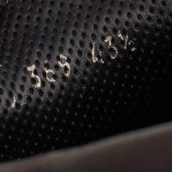Giorgio Armani Dark Brown Woven Leather Slip On Loafers Size 43.5