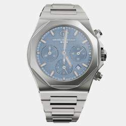 Girard Perregaux Ice Blue Stainless Steel Laureato Chronograph 81020-11-3370-1GM Automatic Men's Wristwatch 41mm