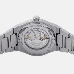 Pre Owned Girard Perregaux Laureato 81000-11-131-11A Automatic Silver Stainless Steel Men's Wristwatch 41 mm