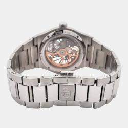 Pre Owned Girard Perregaux Laureato 81015-11-001-11A Automatic Skeleton Stainless Steel Men's Wristwatch 42 mm