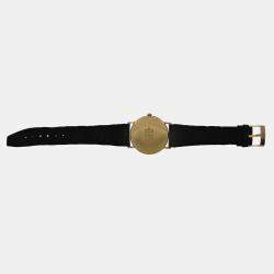Pre Owned Girard Perregaux 30 Anni Fiat 47990 Automatic White 18k Yellow Gold Men's Wristwatch 34 mm