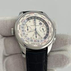 Pre Owned Girard Perregaux WW.TC Financial 49805 Automatic Whie Stainless Steel Men's Wristwatch 43 mm