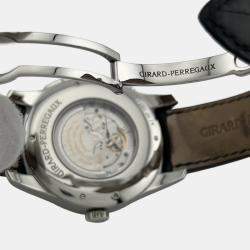 Pre Owned Girard Perregaux WW.TC Financial 49805 Automatic Whie Stainless Steel Men's Wristwatch 43 mm