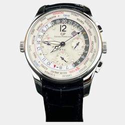 Pre Owned Girard Perregaux WW.TC Financial 49805 Automatic Whie Stainless Steel Men's Wristwatch 43 mm