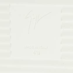 Pre Owned حذاء رياضي جوسيبي زانوتي جلد ثعبان متعدد الألوان بسلسلة مزدوجة عنق مرتفع مقاس 41.5