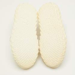 مملوكة مسبقًا Giuseppe Zanotti Urchin Size 42 Off White Leather and Mesh Low Top Sneakers