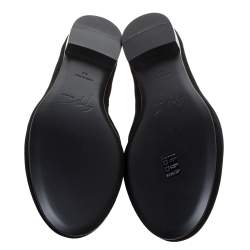 Pre Owned Giuseppe Zanotti Black Suede Kevin Smoking Slippers Size 44