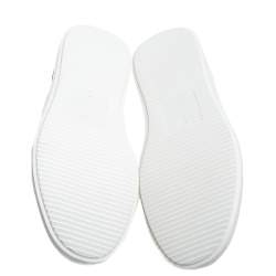 Pre Owned Giuseppe Zanotti Three Tone Color Leather Lace Up G Runner Sneaker Size 44